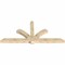 Ekena Millwork Redmond Rough Sawn Timber Gable Bracket, Douglas Fir, 108"W x 49"H x 6"D x 6"F, 11/12 Pitch GBW108X49X0606RED00RDF - alternate 4
